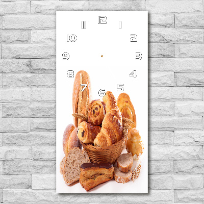 Zegar ścienny cichy Pieczywo w koszu