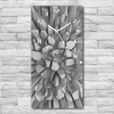 Zegar szklany ścienny Abstrakcja 3D