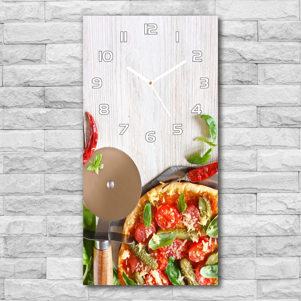 Nowoczesny zegar ścienny Pizza