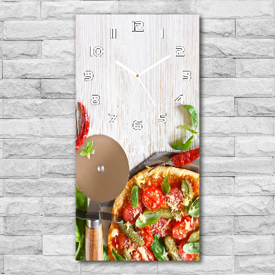 Nowoczesny zegar ścienny Pizza