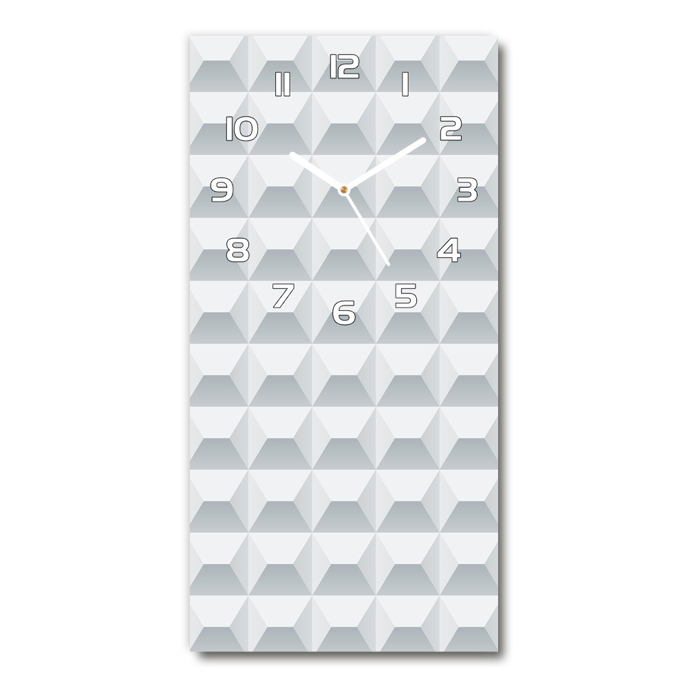 Zegar ścienny cichy Geometryczne tło