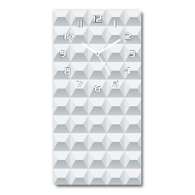 Zegar ścienny cichy Geometryczne tło