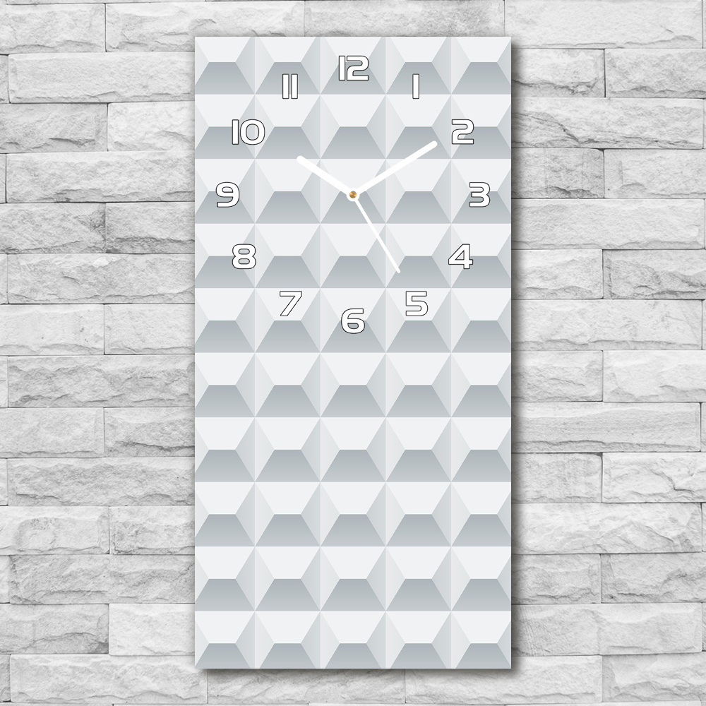 Zegar ścienny cichy Geometryczne tło