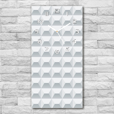 Zegar ścienny cichy Geometryczne tło