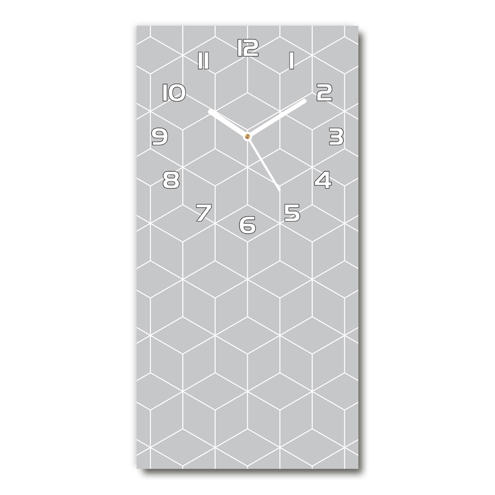Zegar ścienny cichy Geometryczne tło