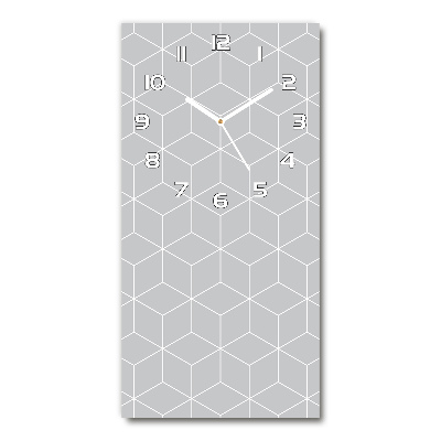 Zegar ścienny cichy Geometryczne tło