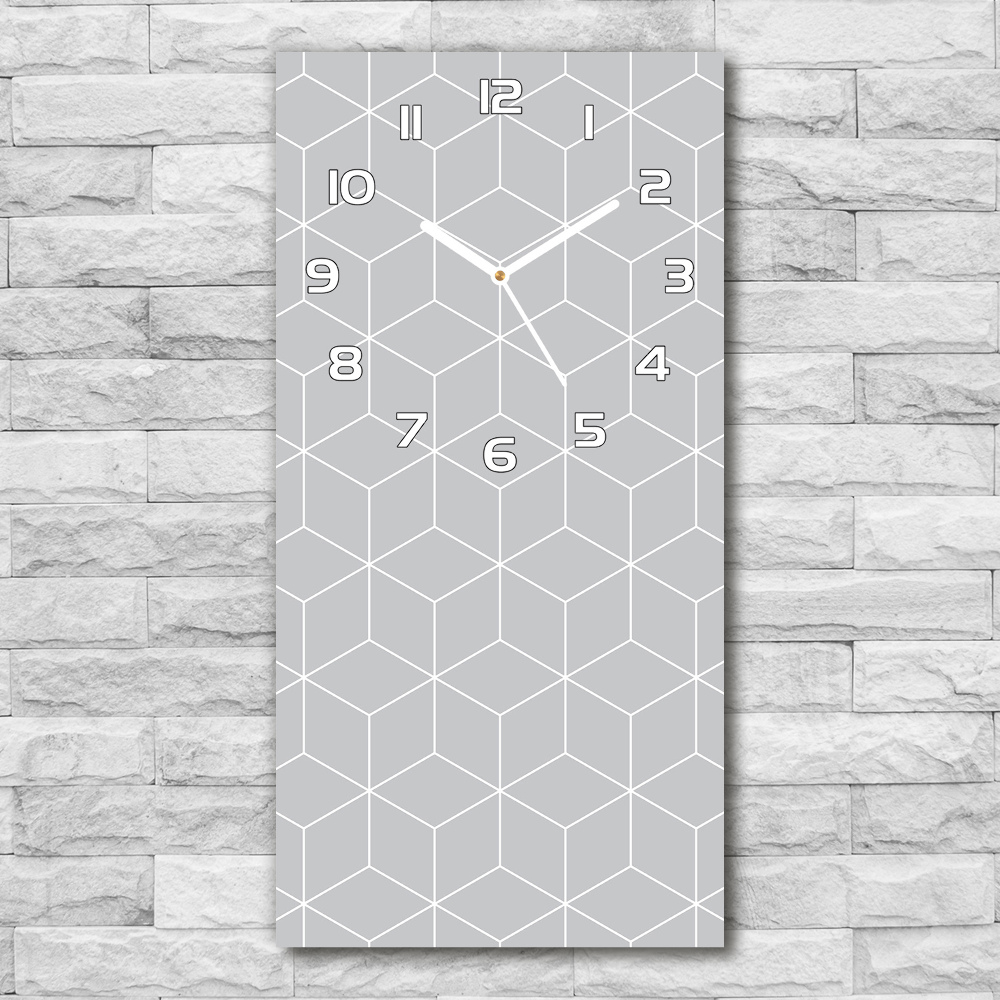 Zegar ścienny cichy Geometryczne tło