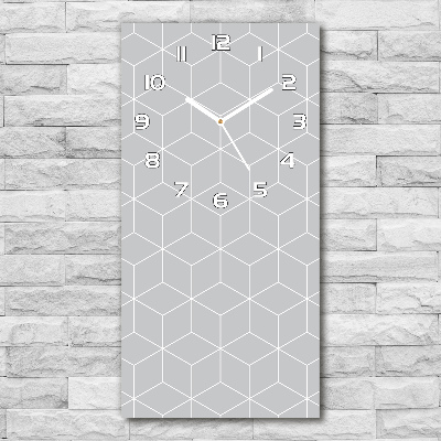 Zegar ścienny cichy Geometryczne tło