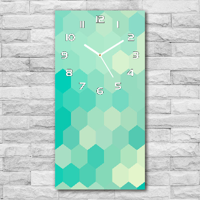 Zegar ścienny cichy Geometryczne tło