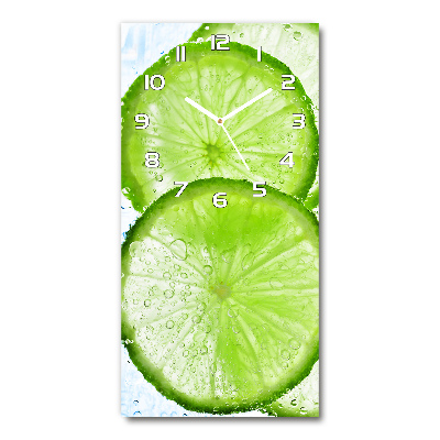 Zegar ścienny cichy Limonka pod wodą
