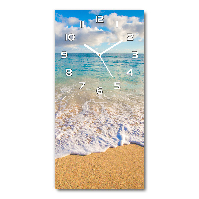 Zegar ścienny cichy Tropikalna plaża