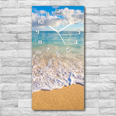 Zegar ścienny cichy Tropikalna plaża