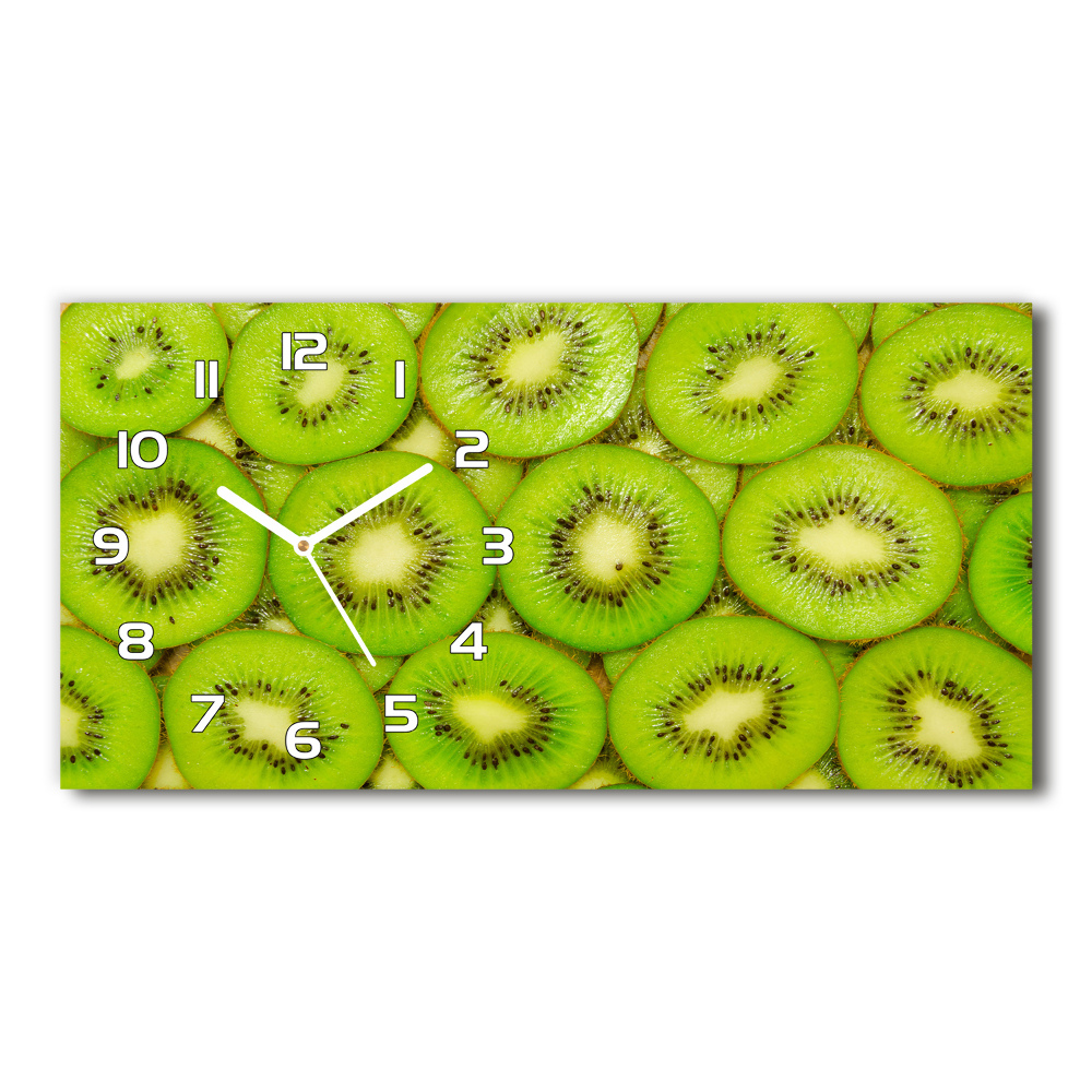 Nowoczesny zegar ścienny szklany Kiwi