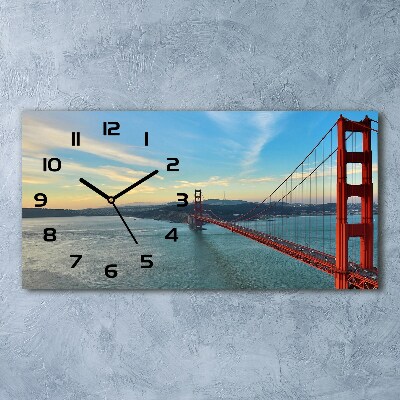 Zegar ścienny szklany Most San Francisco