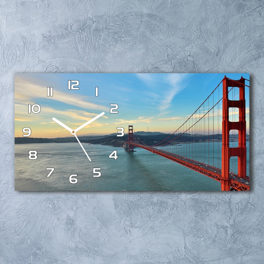 Zegar ścienny szklany Most San Francisco
