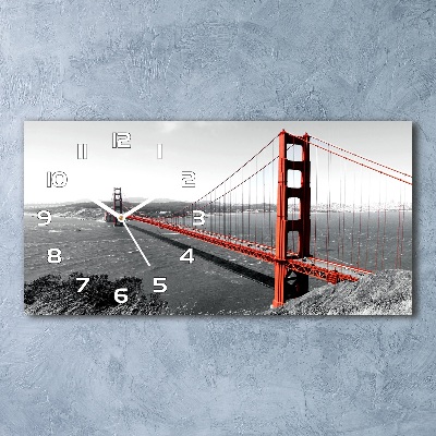 Zegar ścienny szklany Most San Francisco