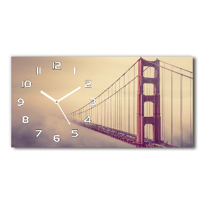 Zegar ścienny szklany Most San Francisco