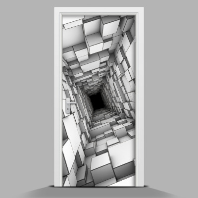 Naklejka na drzwi samoprzylepna Abstrakcjyjna geometria