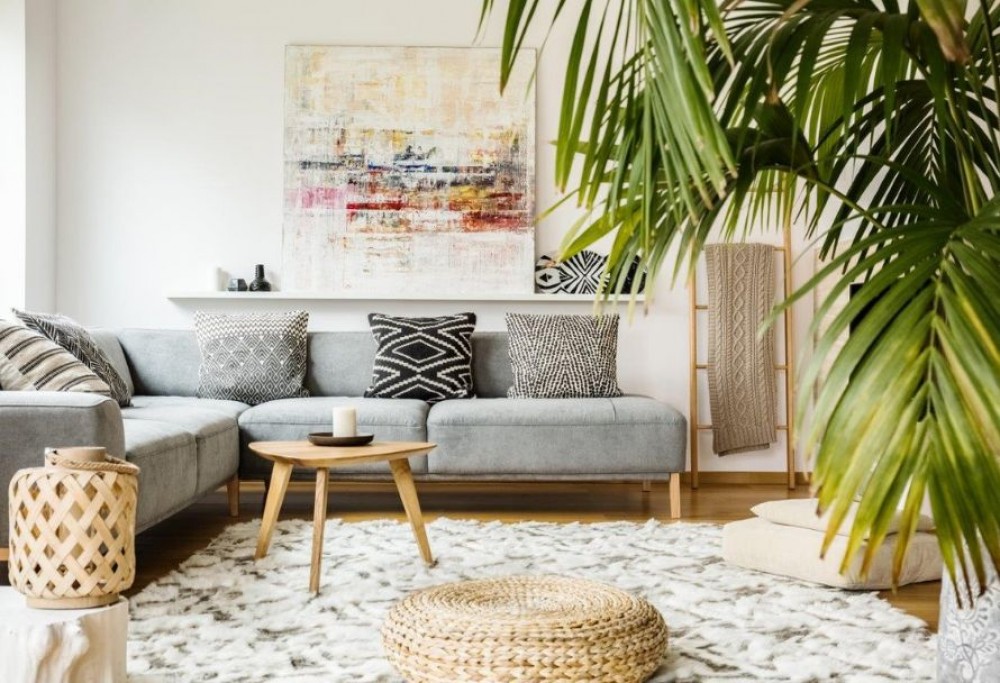 salon w stylu boho