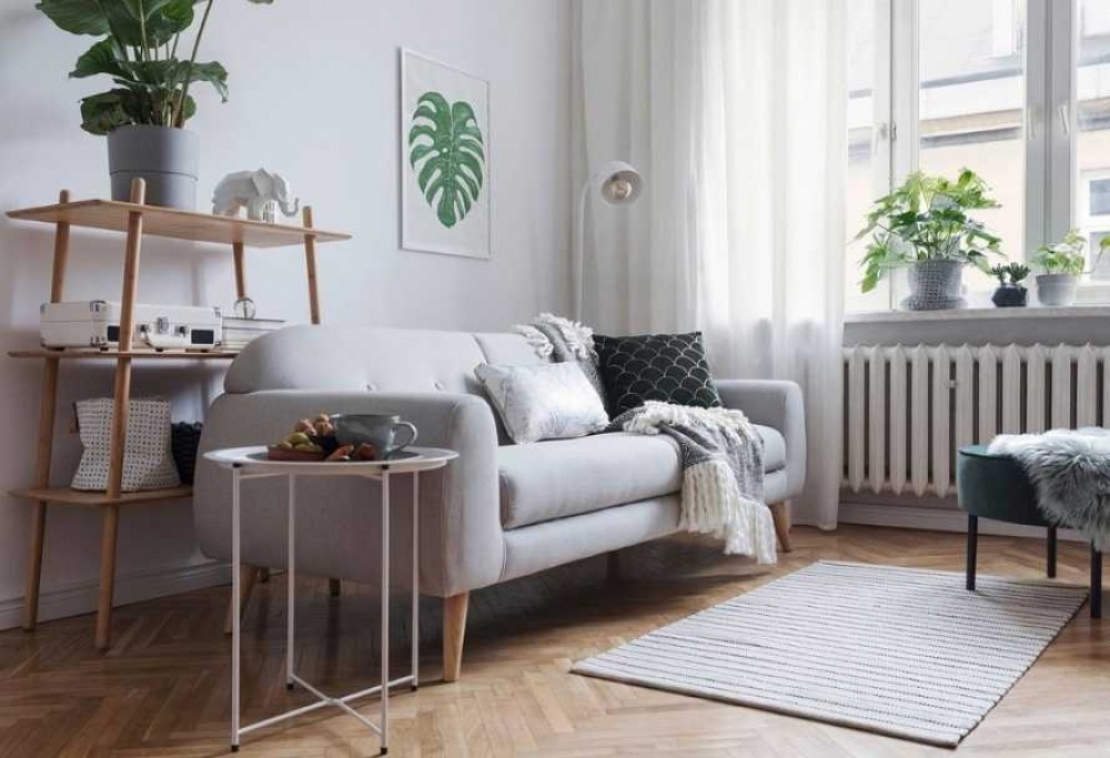 Salon w stylu minimalistycznym